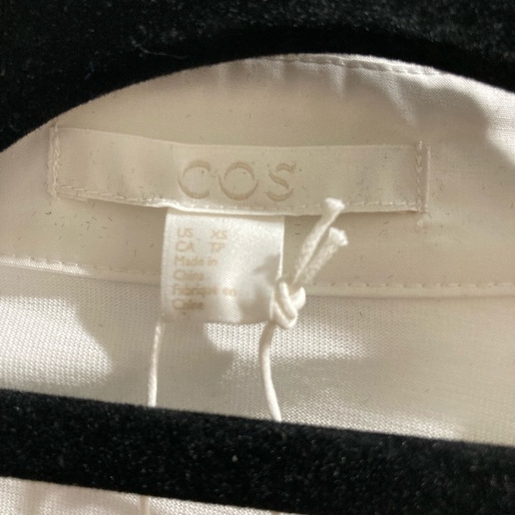 COS - White Shirt with Tie - Size XS - Picture 3 of 4